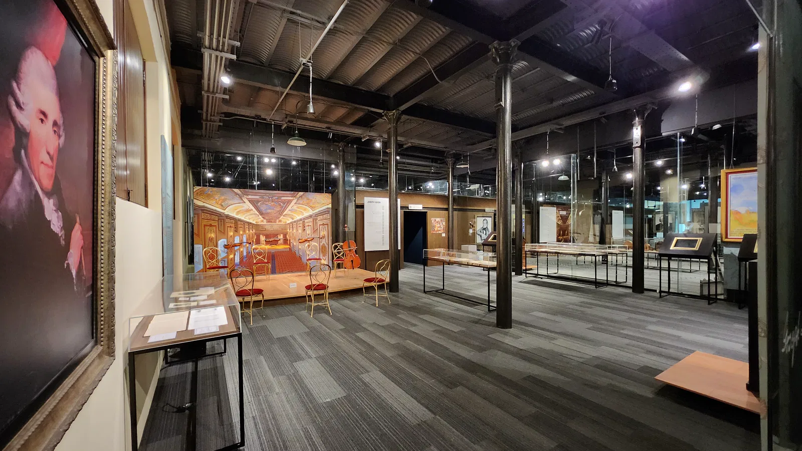 Ámbito museográfico de la Casa de la Música de Viena en Puebla.