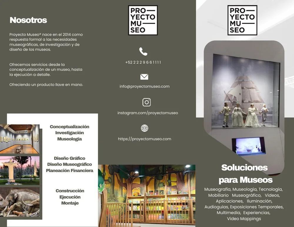 Vista del tríptico de Proyecto Museo